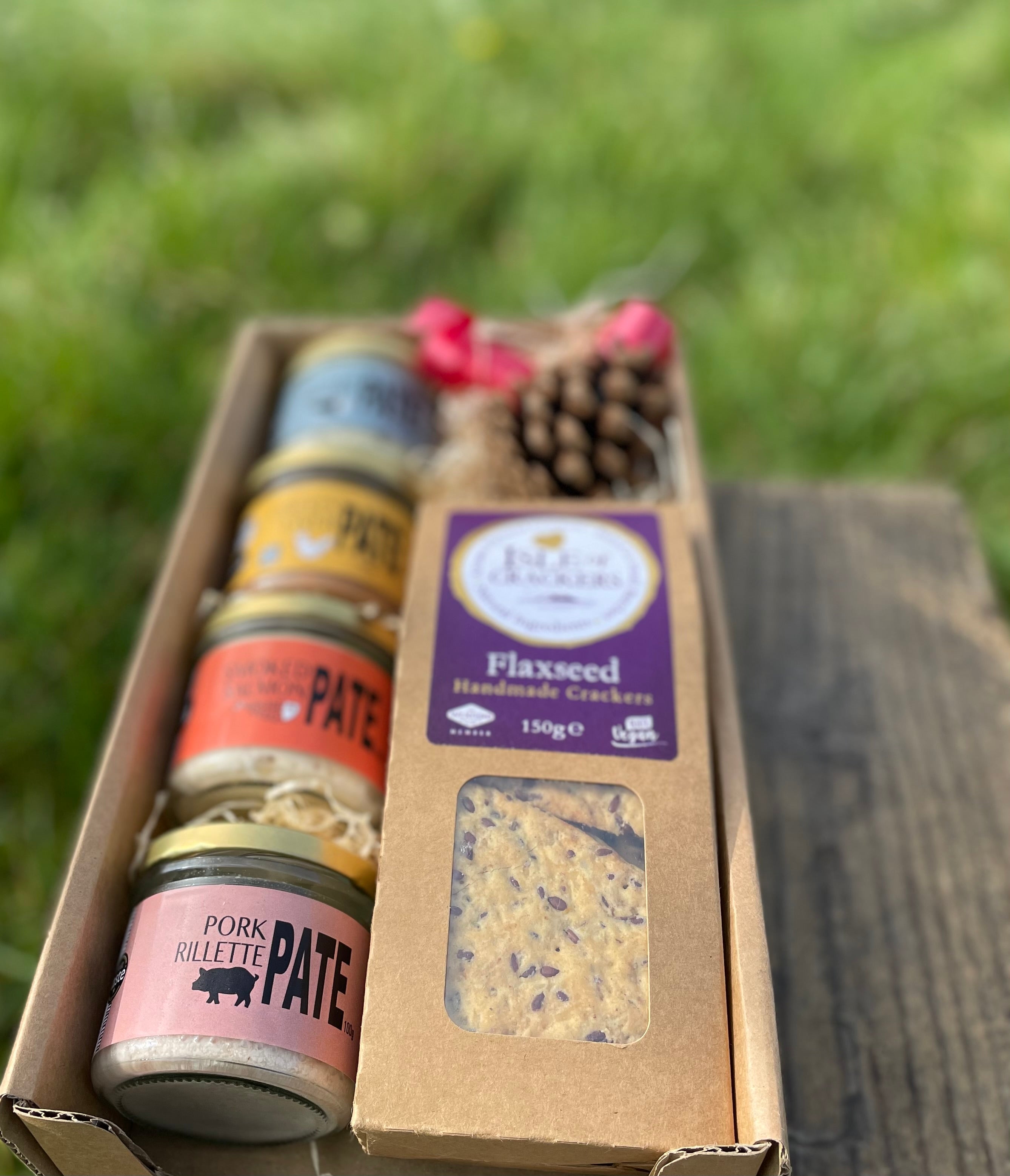 Hampers of Four Le Paysan Pates with Flaxseeds Crackers