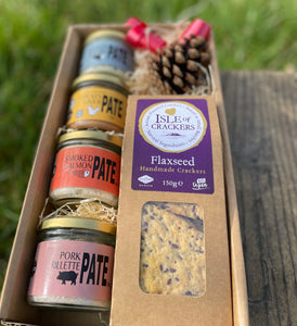 Hampers of Four Le Paysan Pates with Flaxseeds Crackers